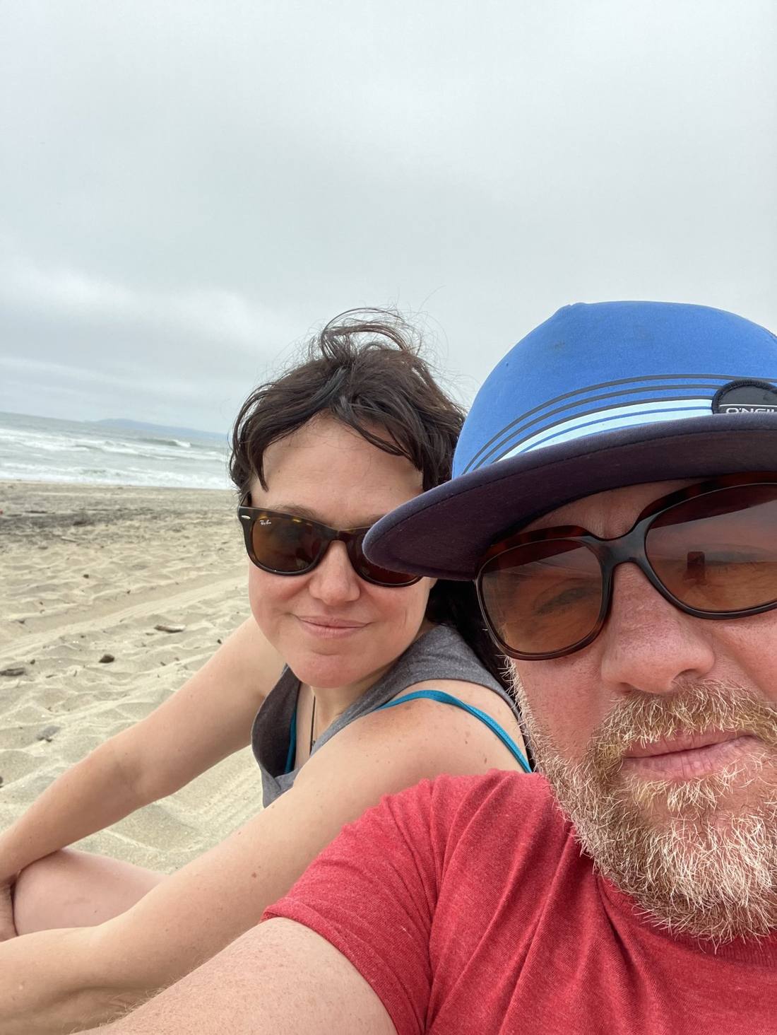 Jelli and Kenny on the beach
